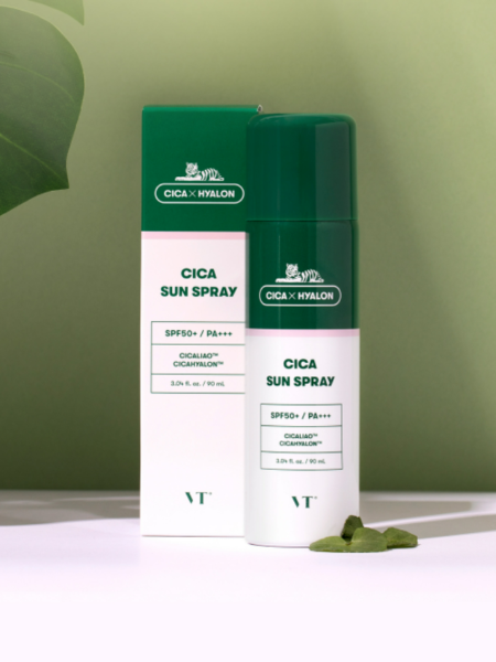 Солнцезащитный спрей для чувствительной кожи VT Cosmetic Cica Sun Spray SPF 50+/PA+++