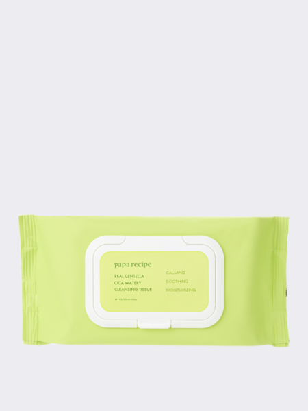 Очищающие салфетки для лица с экстрактом центеллы Papa Recipe Real Centella Cica Watery Cleansing Tissue Очищающие салфетки для лица с экстрактом центеллы Papa Recipe Real Centella Cica Watery Cleansing Tissue