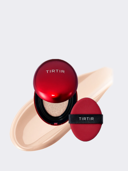 МИНИ Тональный кушон с полуматовым финишем TIRTIR Mask Fit Red Cushion 17C Porcelain