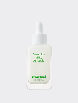 Молочная ампульная сыворотка с керамидами и центеллой By Wishtrend Ceramide Milky Ampoule