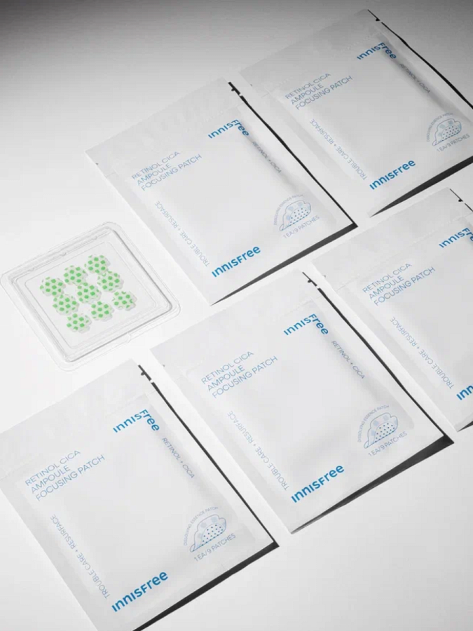 Патчи против воспалений с ретинолом и экстрактом центеллы innisfree Retinol Cica Focusing Patch