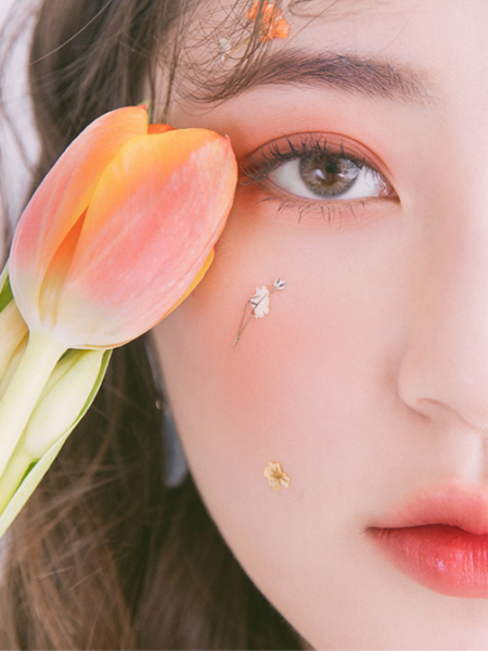 Мини-палетка теней в тёплых розовых оттенках rom&nd Better Than Eyes 01 Dry Mango Tulip