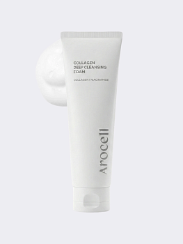 Глубокоочищающая пенка для умывания с коллагеном Arocell Collagen Deep Cleansing Foam