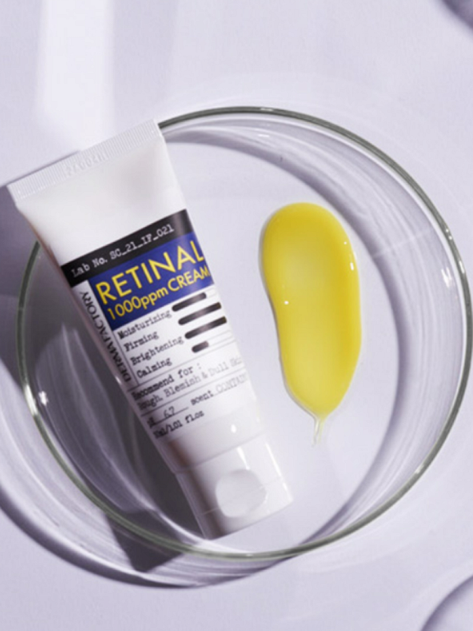 Интенсивный разглаживающий ночной крем для лица с ретиналем Derma Factory Retinal 1000ppm Cream