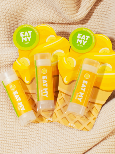 Бальзам для губ с ароматом бананового пломбира EAT MY BALM Banana Ice Сream