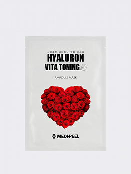 Тонизирующая тканевая маска с экстрактом розы и пептидами MEDI-PEEL Vita Toning Ampoule Mask