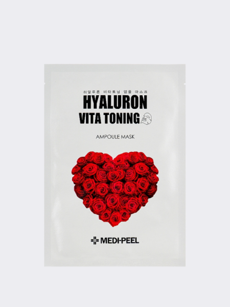 Тонизирующая тканевая маска с экстрактом розы и пептидами MEDI-PEEL Vita Toning Ampoule Mask Тонизирующая тканевая маска с экстрактом розы и пептидами MEDI-PEEL Vita Toning Ampoule Mask