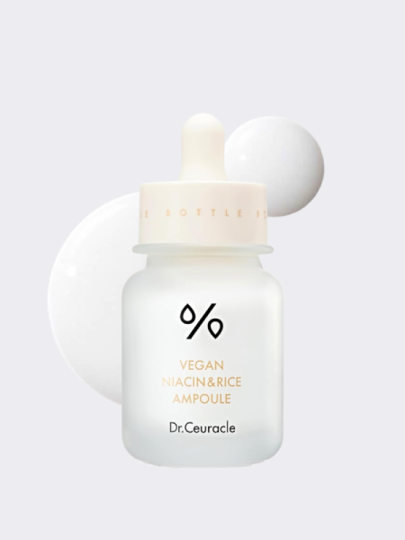 Осветляющая ампульная сыворотка с рисовым экстрактом Dr.Ceuracle Vegan Niacin & Rice Ampoule