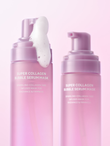 Пузырьковая маска-сыворотка с коллагеном и ПДРН Arocell Super Collagen Bubble Serum Mask