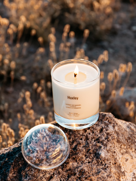 Маленькая ароматическая свеча для дома с ароматом марокканского сада Huxley Candle Moroccan Gardener