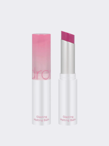 Оттеночный бальзам для губ в нежном розовом оттенке rom&nd Glasting Melting Balm 02 Lovey Pink