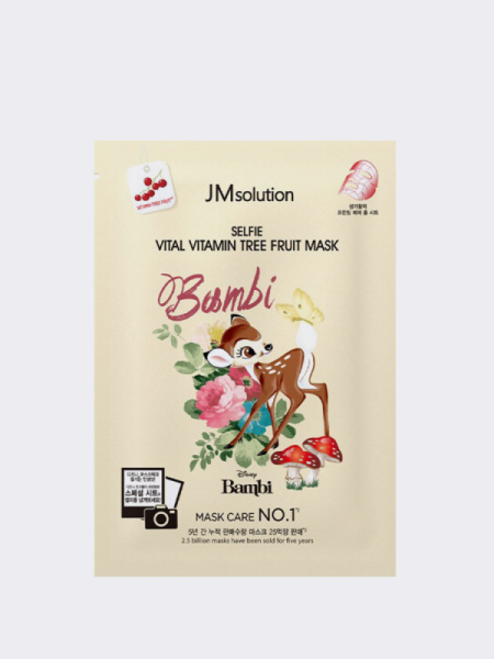 Витаминная тканевая маска с экстрактом облепихи JMSolution Disney Collection Selfie Vitamin Tree Fruit Mask Витаминная тканевая маска с экстрактом облепихи JMSolution Disney Collection Selfie Vitamin Tree Fruit Mask