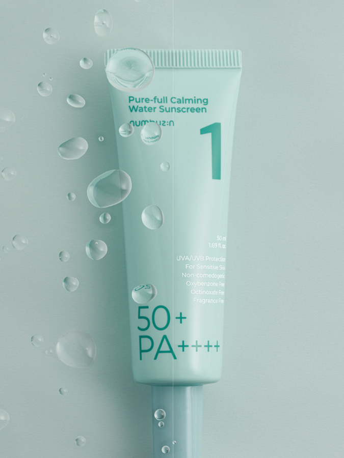 Успокаивающий солнцезащитный флюид Numbuzin No.1 Clear Filter Sun Essence SPF50+ PA++++