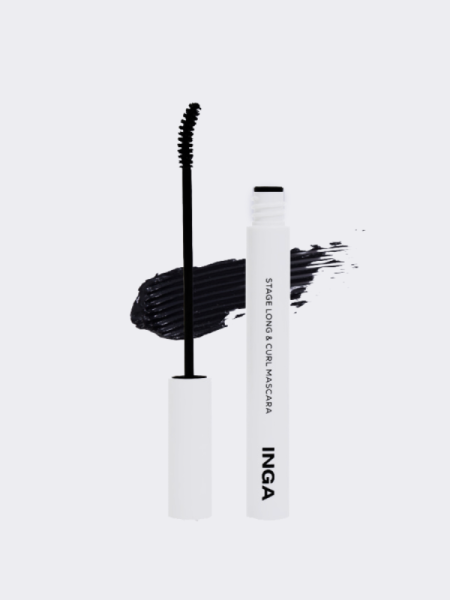 Подкручивающая тушь для ресниц INGA Stage Long&Curl Mascara Black