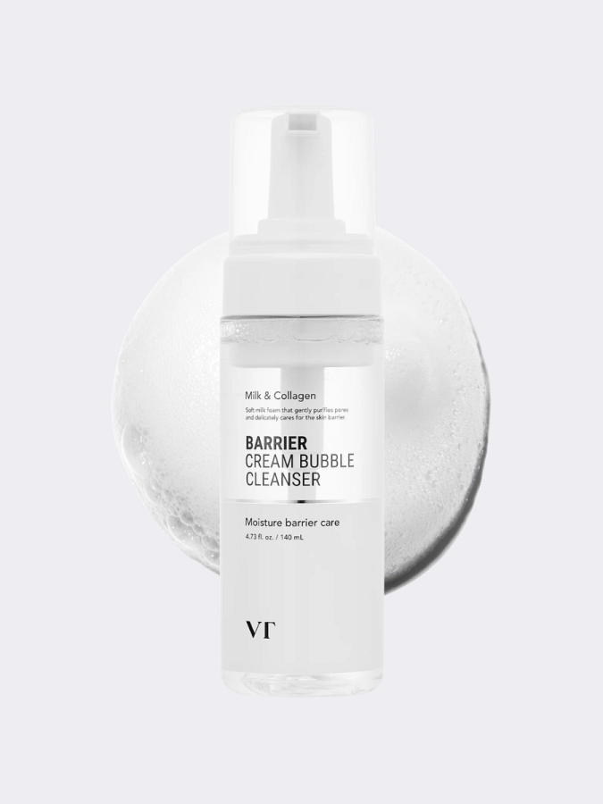 Деликатная очищающая пенка с молочными протеинами VT Barrier Cream Bubble Cleanser