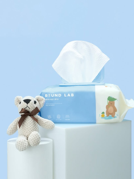Детские влажные салфетки с керамидами Round Lab Baby Mild Wet Wipes