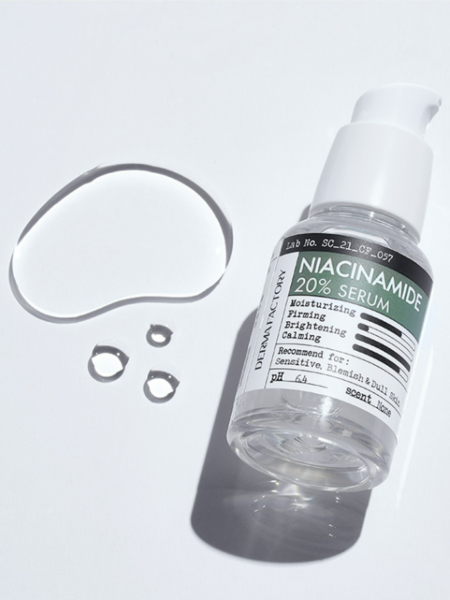 Успокаивающая сыворотка для лица с ниацинамидом Derma Factory Niacinamide 20% Serum Успокаивающая сыворотка для лица с ниацинамидом Derma Factory Niacinamide 20% Serum
