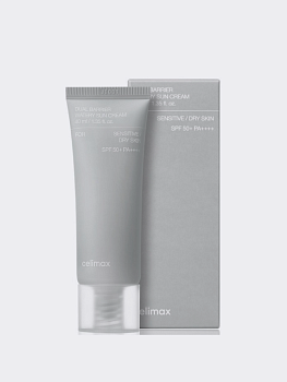 Солнцезащитный крем для чувствительной кожи Celimax Dual Barrier Watery Sun Cream SPF 50+ PA++++