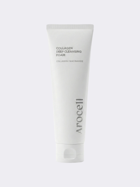 Глубокоочищающая пенка для умывания с коллагеном Arocell Collagen Deep Cleansing Foam