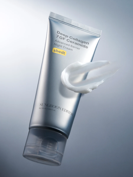 Ночной восстанавливающий крем с керамидами и ретинолом Sungboon Editor Deep Collagen 7GF Ceramide Advanced Barrier Night Cream