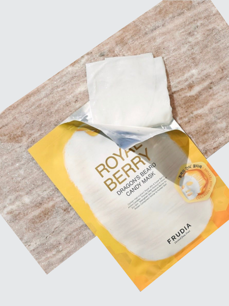 Тающая тканевая маска с экстрактом ягод и прополисом FRUDIA Royal Berry Dragon's Beard Candy Mask