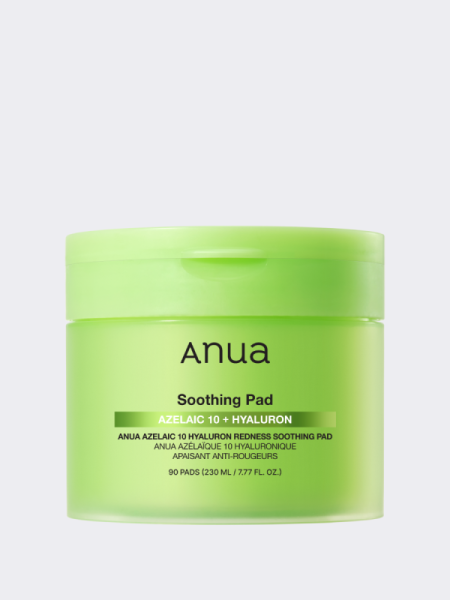 Успокаивающие тонер-пэды с азелаиновой кислотой ANUA Azelaic 10 Hyaluron Redness Soothing Pad Успокаивающие тонер-пэды с азелаиновой кислотой ANUA Azelaic 10 Hyaluron Redness Soothing Pad