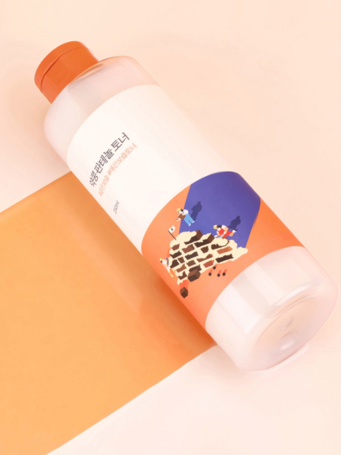 Успокаивающий тонер для лица с экстрактом черной сои и пантенолом Round Lab Soybean Panthenol Toner