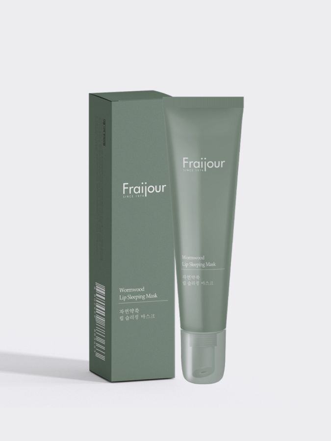 Успокаивающая ночная маска для губ с травяными экстрактами Fraijour Wormwood Lip Sleeping Mask