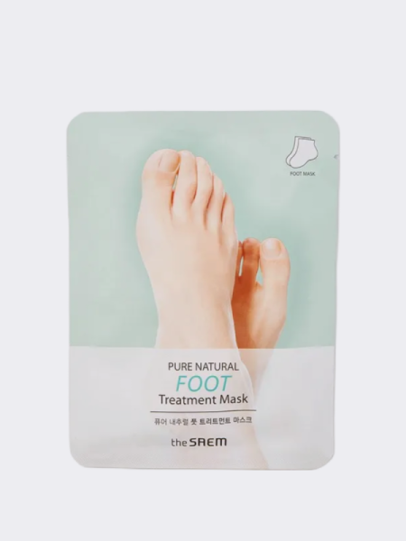 Увлажняющая маска-носочки для ног The Saem Pure Natural Foot Treatment Mask