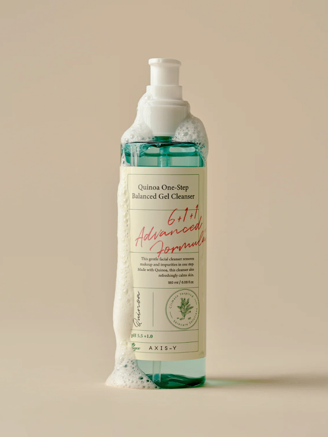 Очищающий гель для умывания с экстрактом киноа AXIS-Y Quinoa One Step Balanced Gel Cleanser