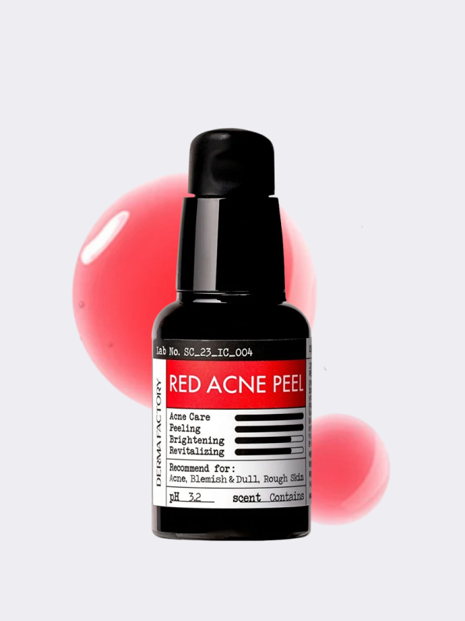 Смываемый пилинг с молочной кислотой Derma Factory Red Acne Peel