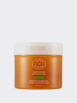 Успокаивающие тонер-пэды с экстрактом комбучи Juice To Cleanse Vinegar Kombucha Vegan Calming Pads