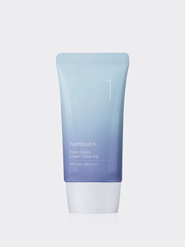 Ультралёгкий тональный флюид для сияния кожи Numbuzin No.1 Pure Glass Clean Tone Up SPF50+ PA++++