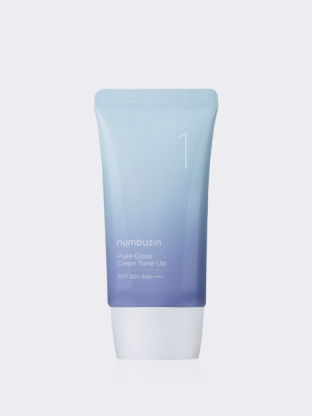 Ультралёгкий тональный флюид для сияния кожи Numbuzin No.1 Pure Glass Clean Tone Up SPF50+ PA++++ Ультралёгкий тональный флюид для сияния кожи Numbuzin No.1 Pure Glass Clean Tone Up SPF50+ PA++++