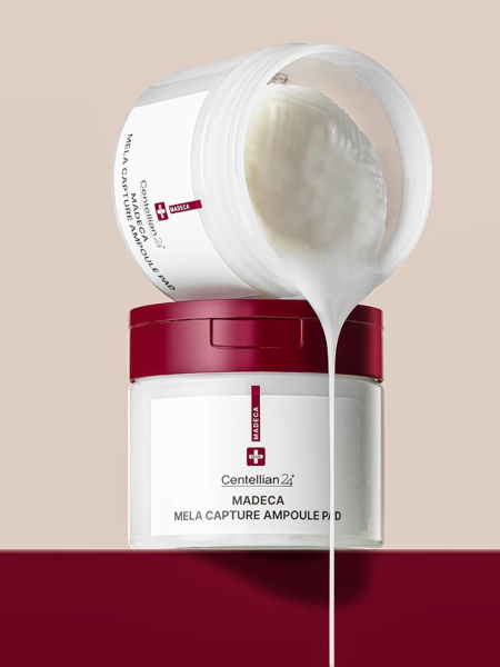 Осветляющие тонер-диски для сияния кожи Centellian24 Madeca Mela Capture Ampoule Pad