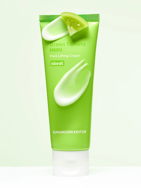 Крем для сужения пор с экстрактом зелёного томата Sungboon Editor Green Tomato NMN Pore Lifting Cream