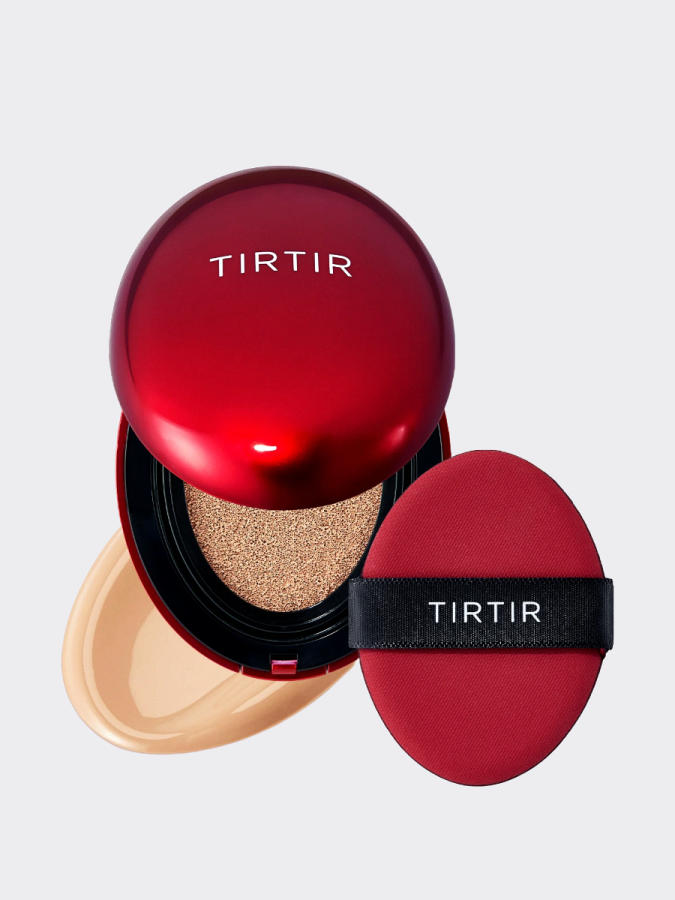 Тональный кушон с полуматовым финишем TIRTIR Mask Fit Red Cushion 22N Shell Beige