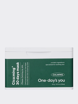 Набор успокаивающих тканевых масок с экстрактом центеллы азиатской One-Day's You Cica:ming 30 Days Mask