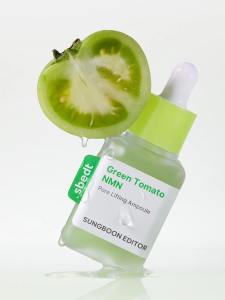 Сыворотка с экстрактом зелёного томата для сужения пор Sungboon Editor Green Tomato NMN Pore Lifting Ampoule