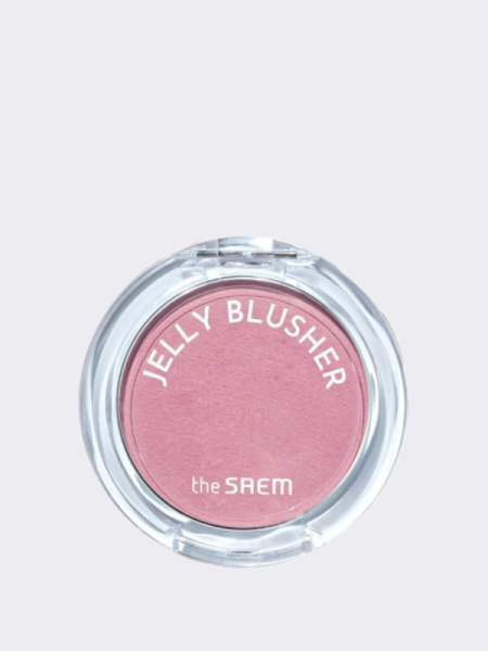 Мягкие румяна с сияющим финишем в лавандовом оттенке The Saem Jelly Blusher PP02 Baby Lavender