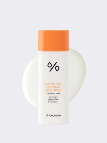 Солнцезащитный крем для проблемной кожи Dr.Ceuracle 5α Control No-Sebum Lotion SPF50+ PA++++