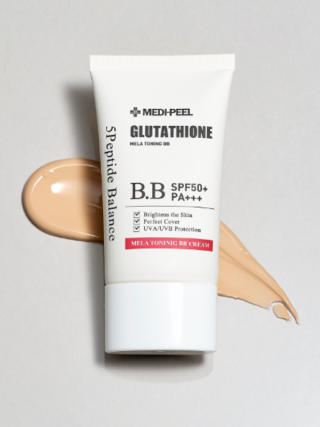 Крем ВВ с глутатионом для сияния кожи MEDI-PEEL Bio-Intense Glutathione Mela Toning BB Cream SPF50+PA++++