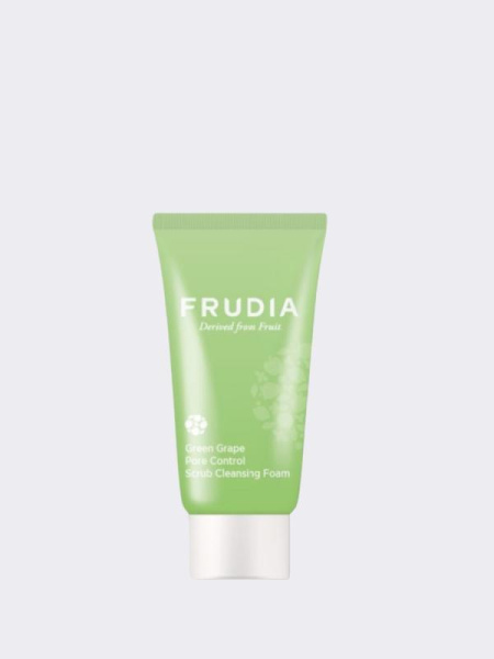 Скраб-пенка для умывания с зеленым виноградом FRUDIA  Green Grape Pore Control Scrub Cleansing Foam