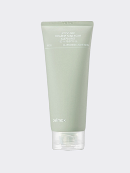 Успокаивающая пенка для умывания с экстрактом центеллы Celimax Ji Woo Gae Cica BHA Acne Foam Cleansing