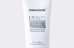 Солнцезащитный крем для лица с комплексом витаминов Dermashare UV DSheld Vitamin Sun Block SPF50+ PA++++
