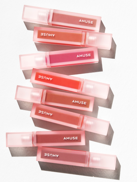 Влажный вельветовый тинт для губ AMUSE Dew Velvet 10 Rose Boksoonga