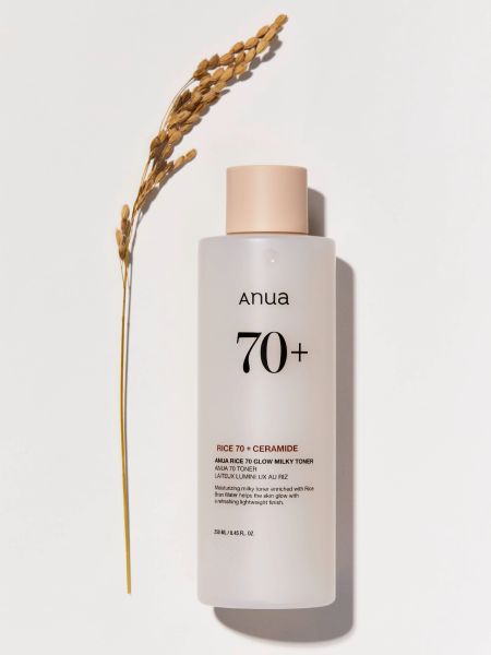 Питательный молочный тонер с рисовым экстрактом и керамидами ANUA Rice 70 Glow Milky Toner Питательный молочный тонер с рисовым экстрактом и керамидами ANUA Rice 70 Glow Milky Toner