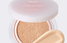 Тональный кушон с экстрактом опунции Huxley Secret Of Sahara Essence Cover Cushion ; Unseen Layer 02 Coral Sand SPF23 PA++