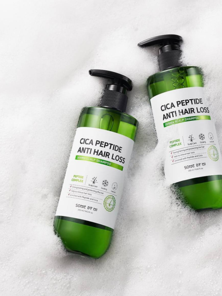 Укрепляющий шампунь против выпадения волос Some By Mi Cica Peptide Anti Hair Loss Shampoo Укрепляющий шампунь против выпадения волос Some By Mi Cica Peptide Anti Hair Loss Shampoo