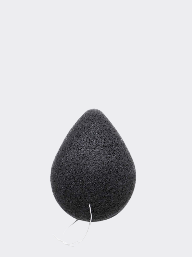 Спонж-конняку с древесным углём Purito Bamboo Charcoal Konjac Sponge